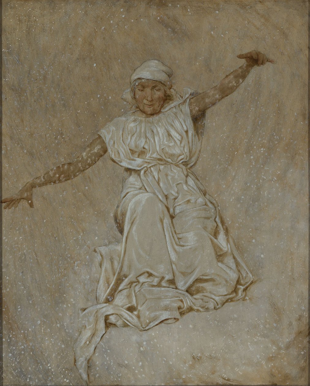 Februari (Fru Holle) av Hans Thoma