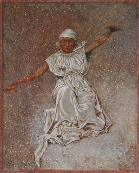 Februari, illustration från 