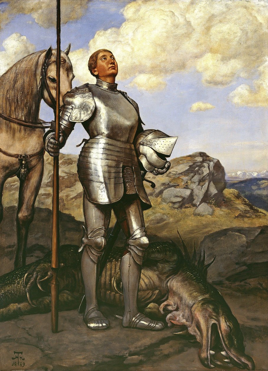 Riddaren Sankt Göran av Hans Thoma