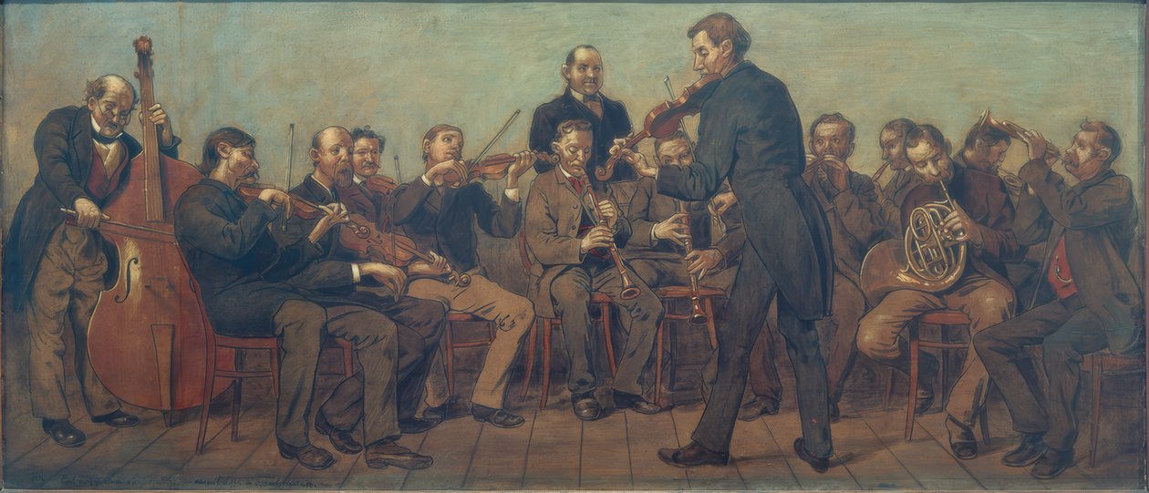 Lantligt musikband av Hans Thoma