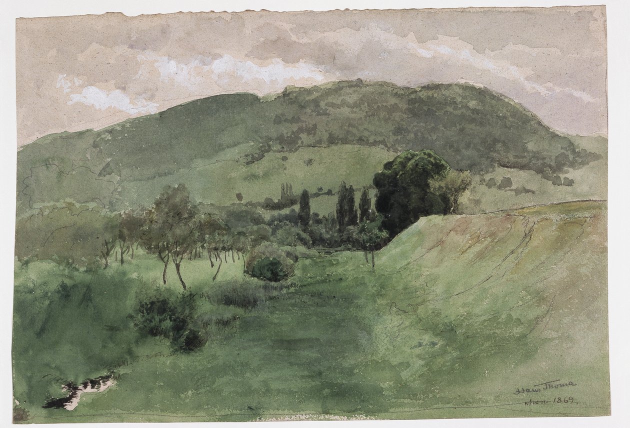 Landskap i Schwarzwald av Hans Thoma