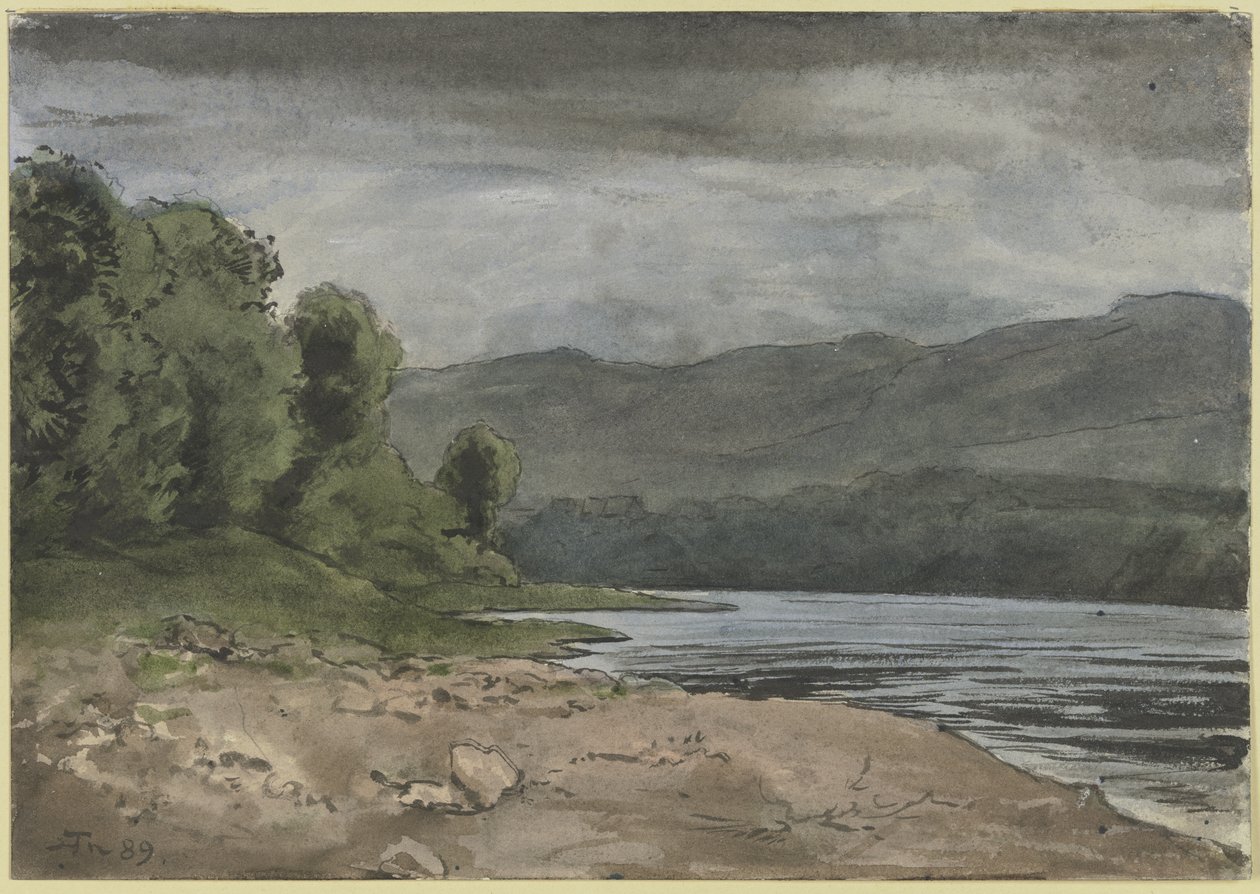 Landskap med åskmoln av Hans Thoma