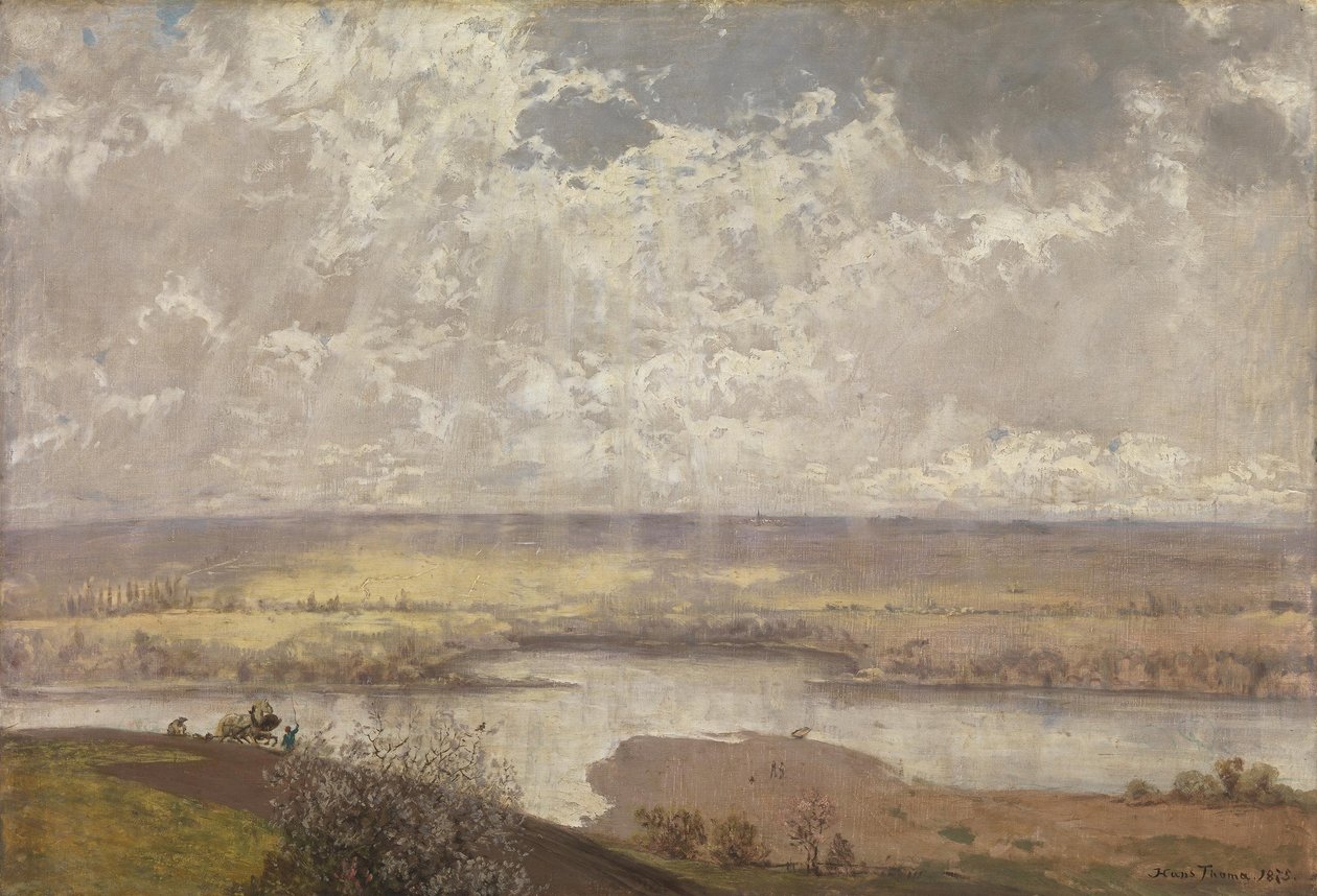 Landskap vid Main av Hans Thoma
