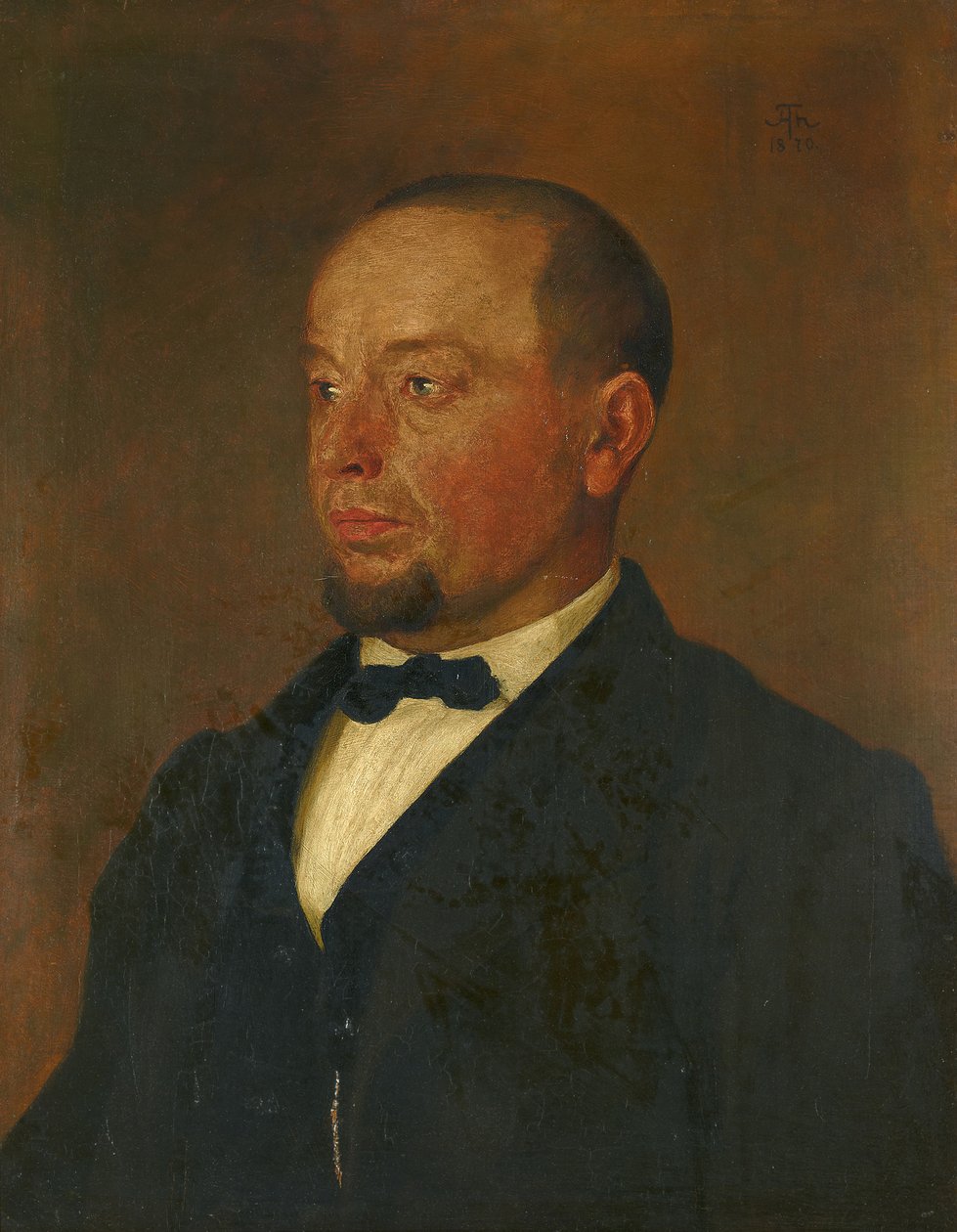 Porträtt av rörmokarmästaren Zeiner av Hans Thoma