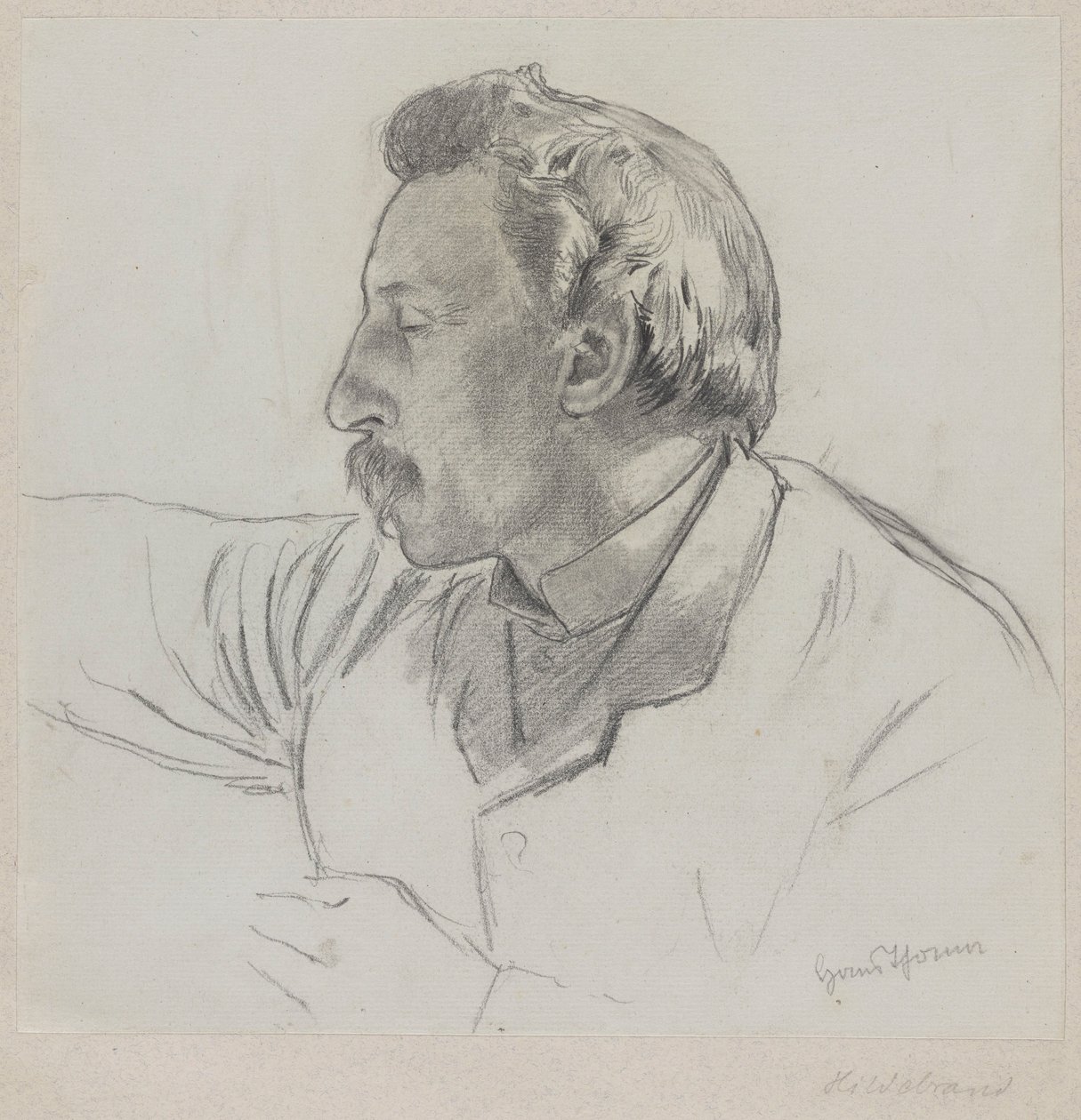 Porträtt av Adolf Hildebrand (1841–1921) av Hans Thoma