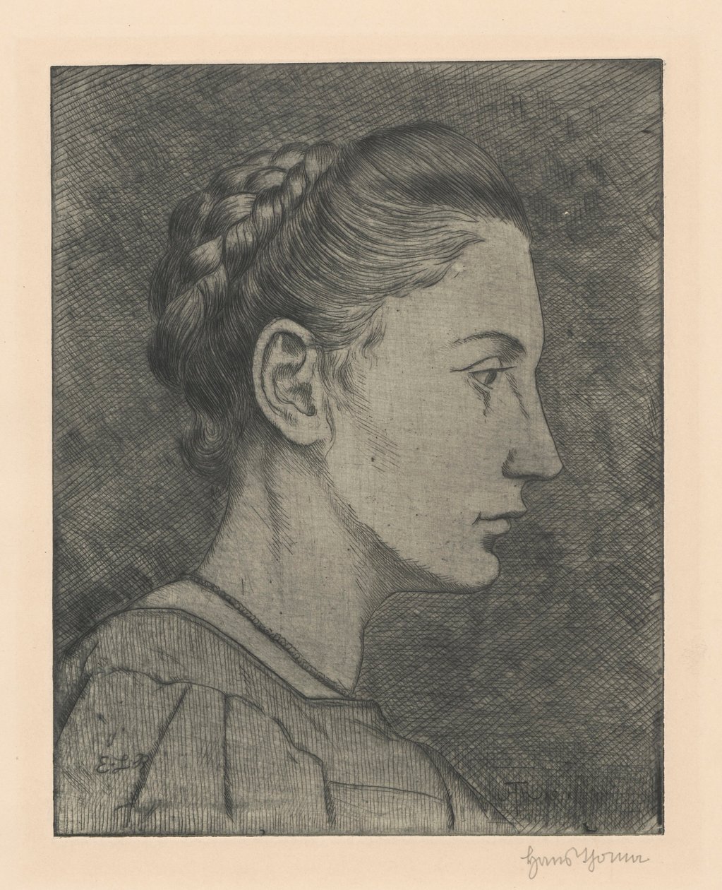 Porträtt av Bettiny von Arnim av Hans Thoma