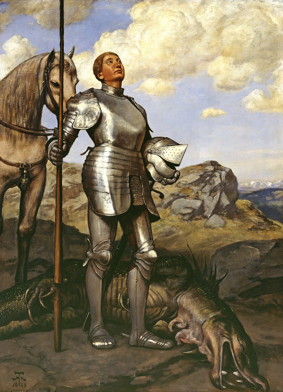 Riddaren Sankt Georg av Hans Thoma