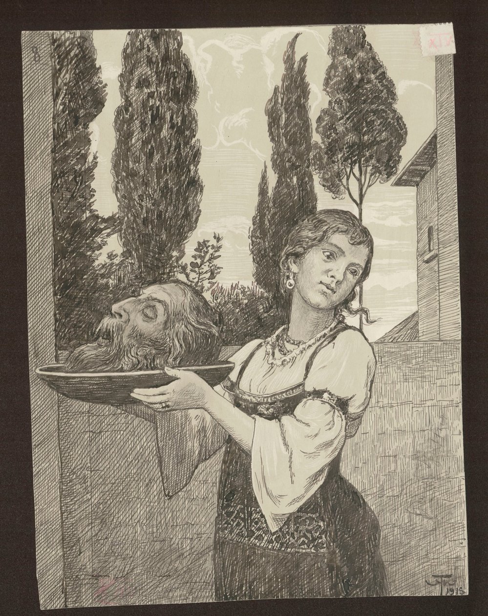 Salome med Johannes Döparens huvud av Hans Thoma