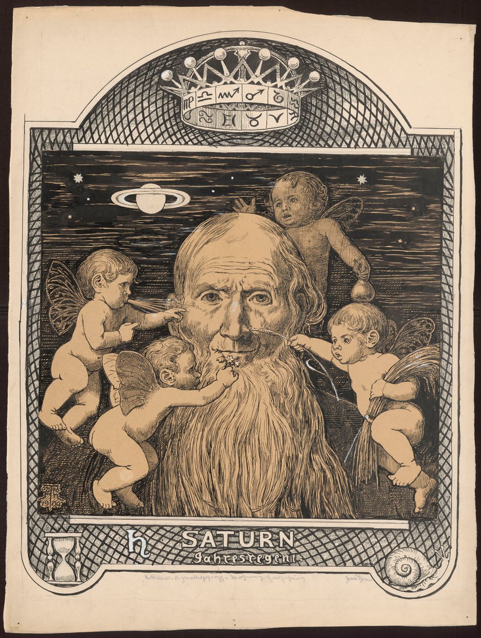 Saturnus av Hans Thoma