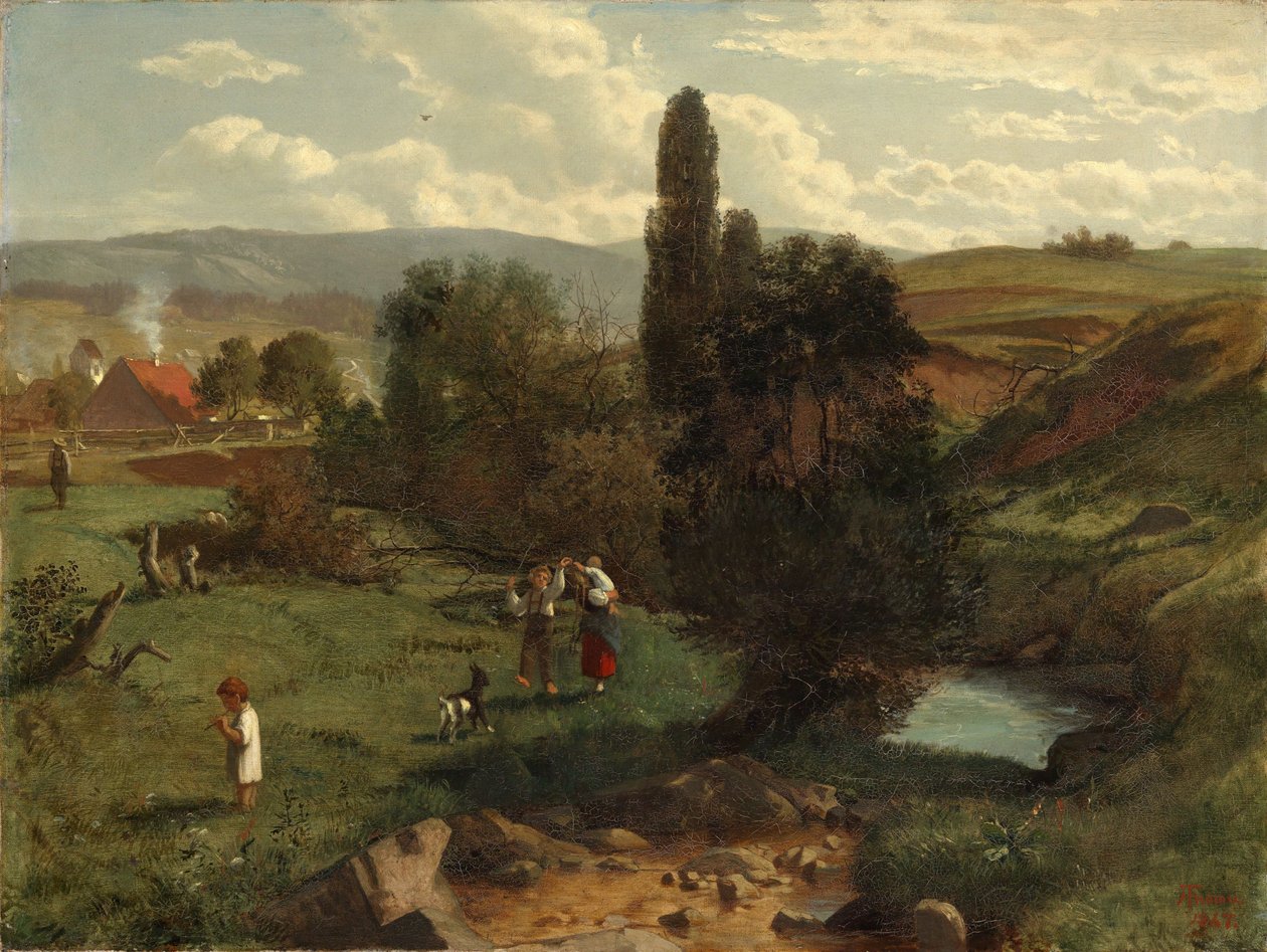 Landskap i Schwarzwald av Hans Thoma