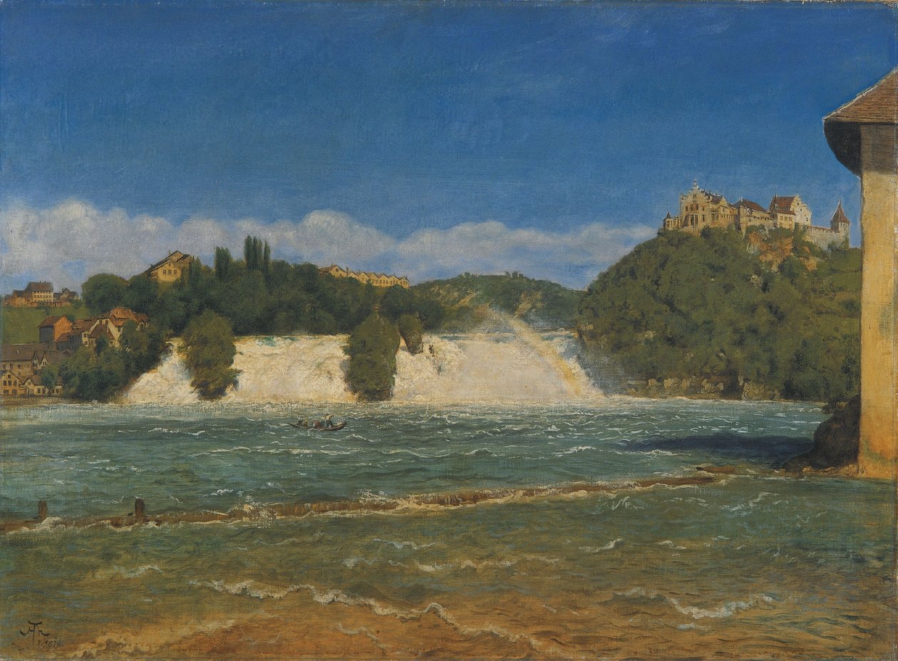 Rhenfallen vid Schaffhausen av Hans Thoma