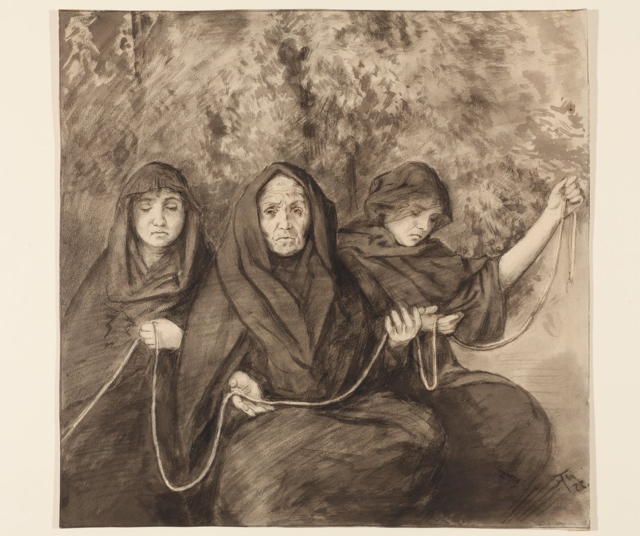 Tre nornor av Hans Thoma