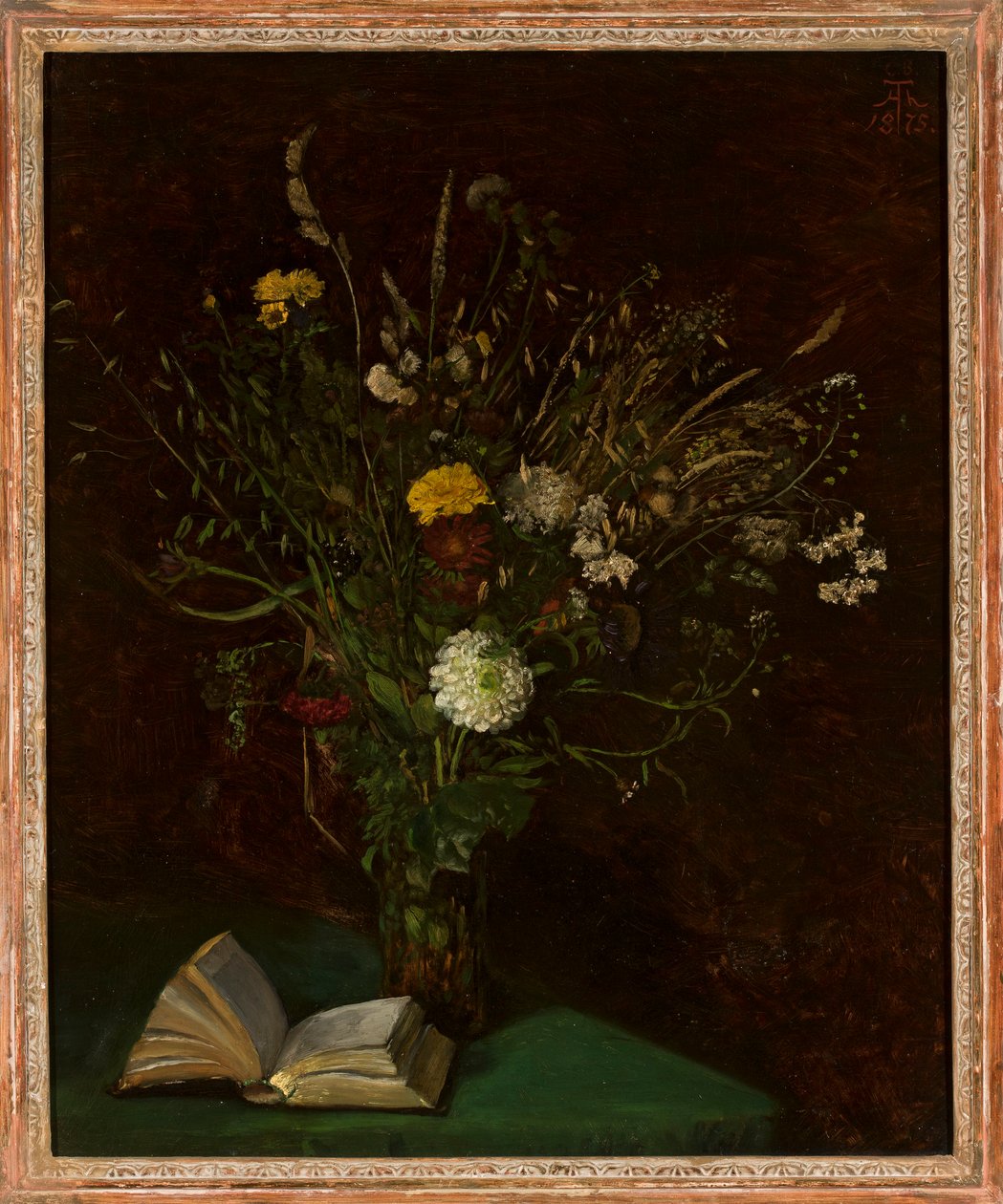 Vas med blommor av Hans Thoma