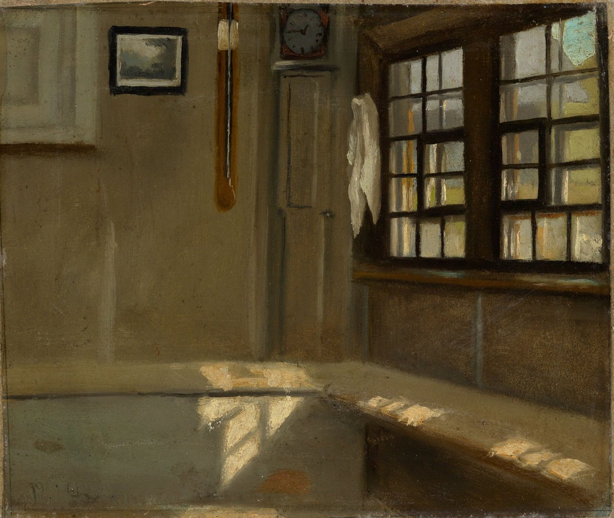 Ett hörn i ett lanthus av Hans Thoma