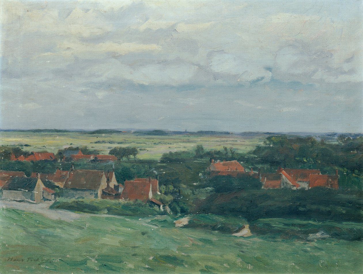 Holländskt landskap av Hans Tichy