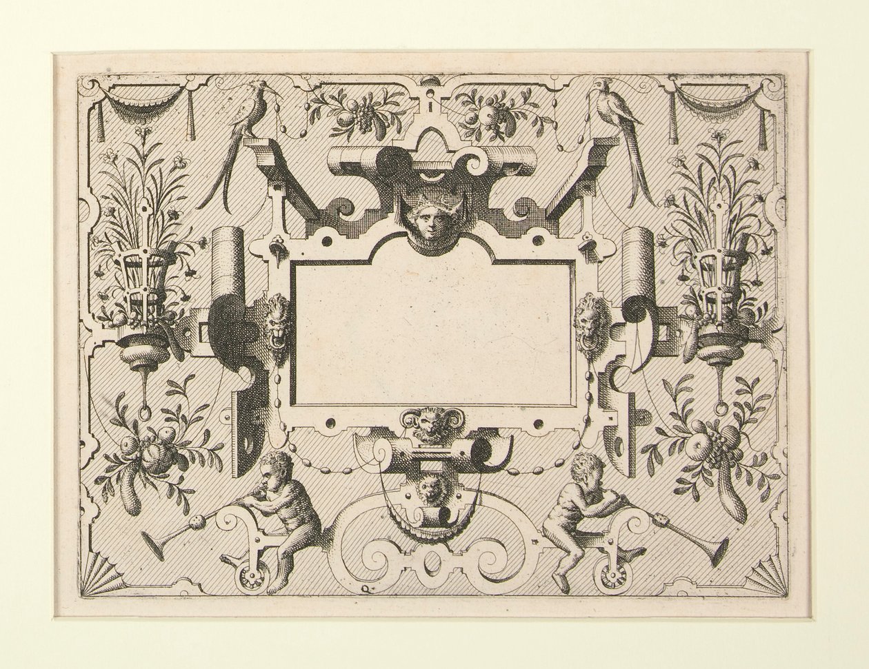 16 dekorativa kartuschdesigner av Hans Vredeman de Vries
