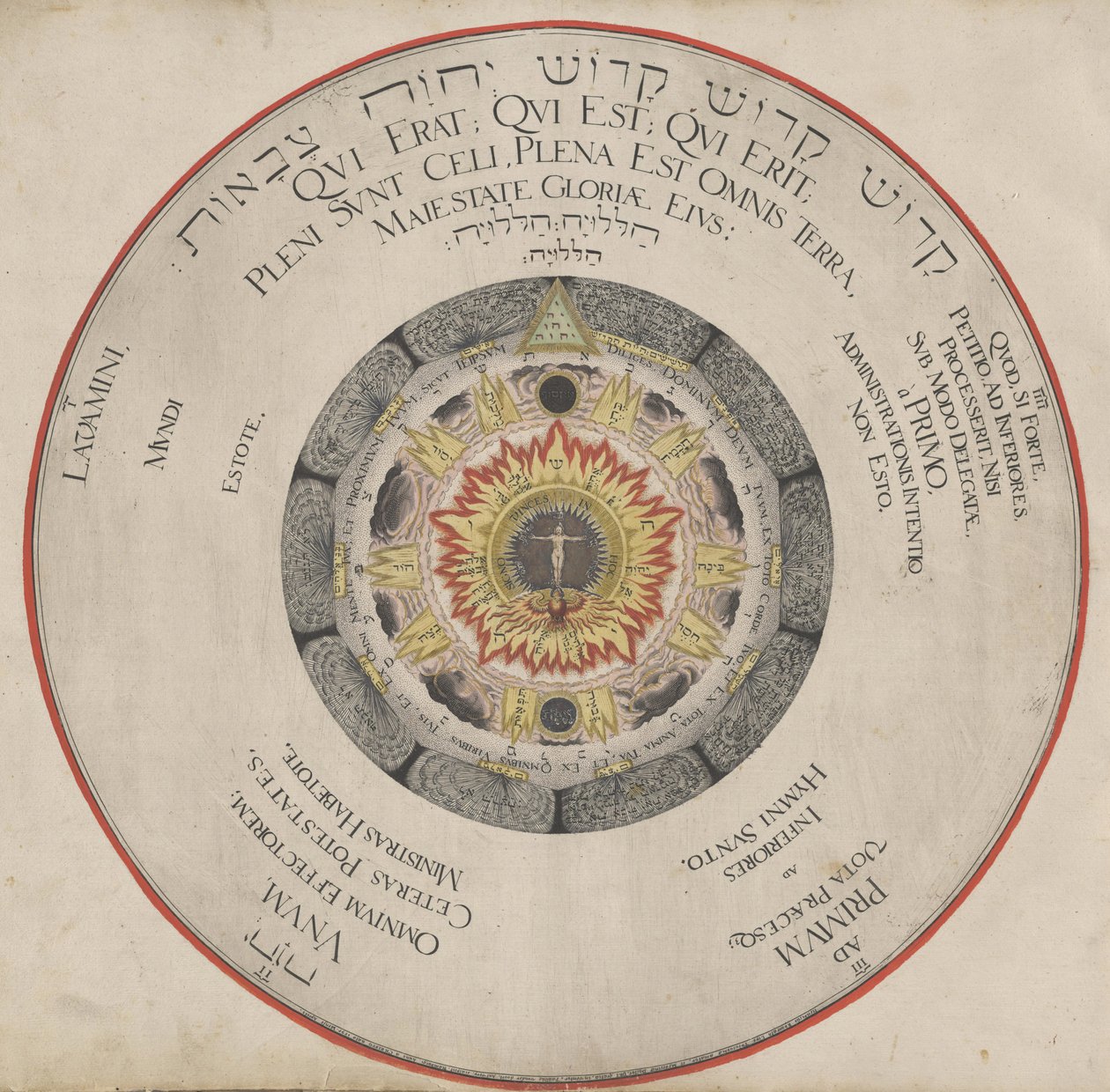 Illustration från boken Amphitheater of Eternal Wisdom av H. Khunrath, 1595. av Hans Vredeman de Vries