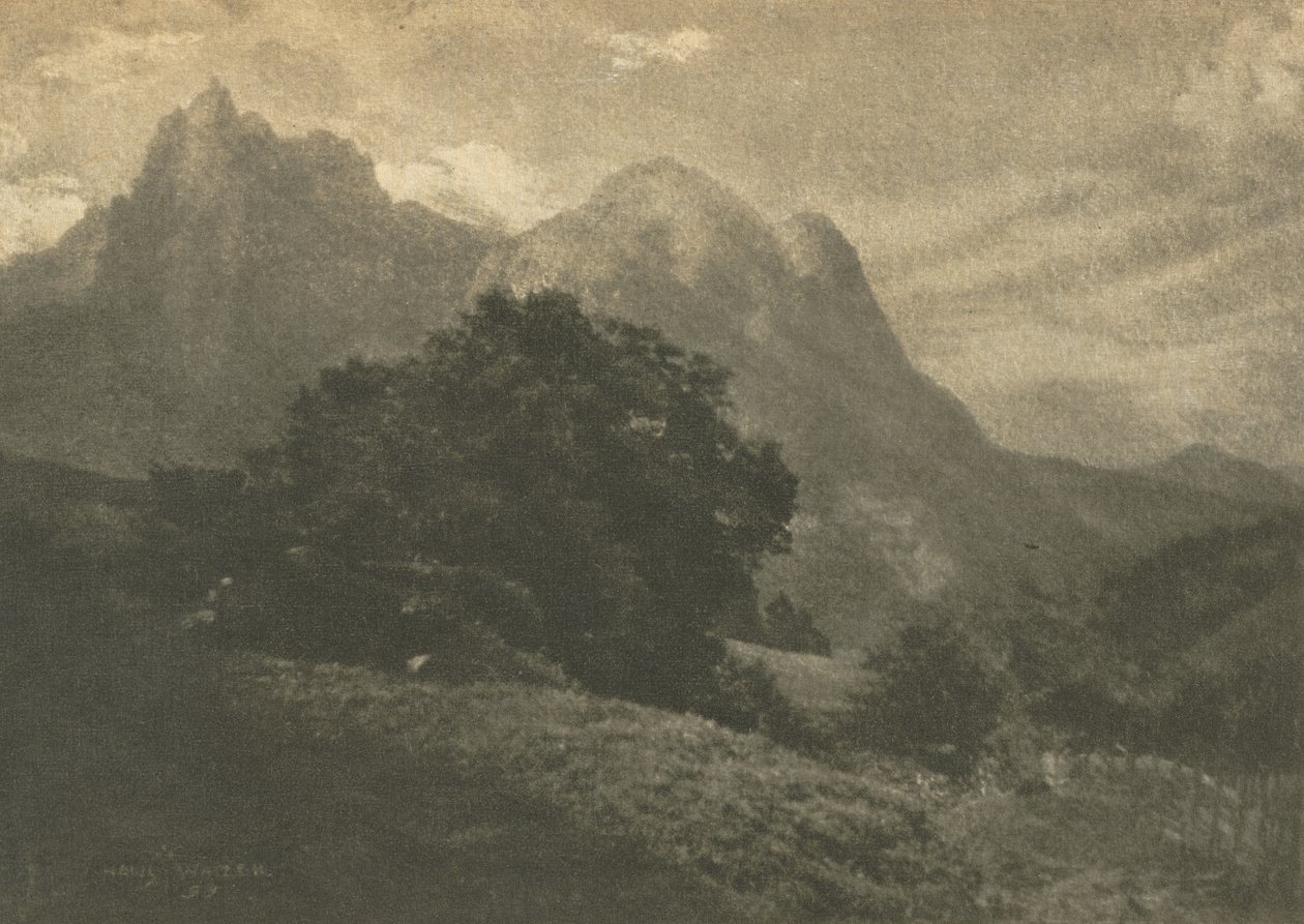 Kameraarbete: Bergslandskap av Hans Watzek