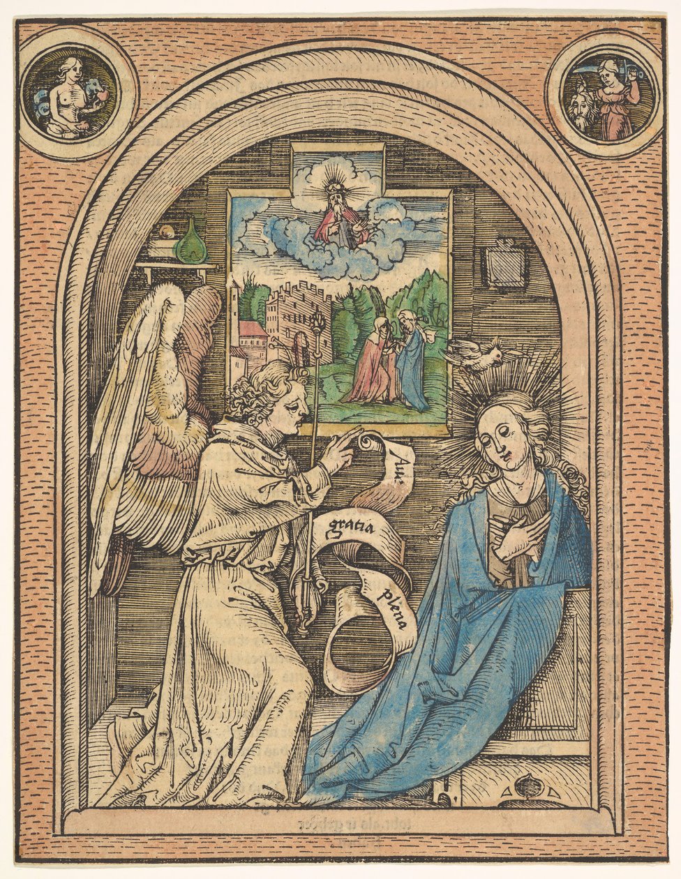 Bebådelsen, sent 1400-tidigt 1500-tal. av Hans Wechtlin the Elder