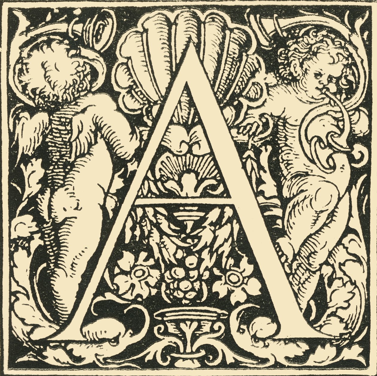 A - Ett alfabet av Hans Weiditz, c1520-1521, 1908. av Hans Weiditz