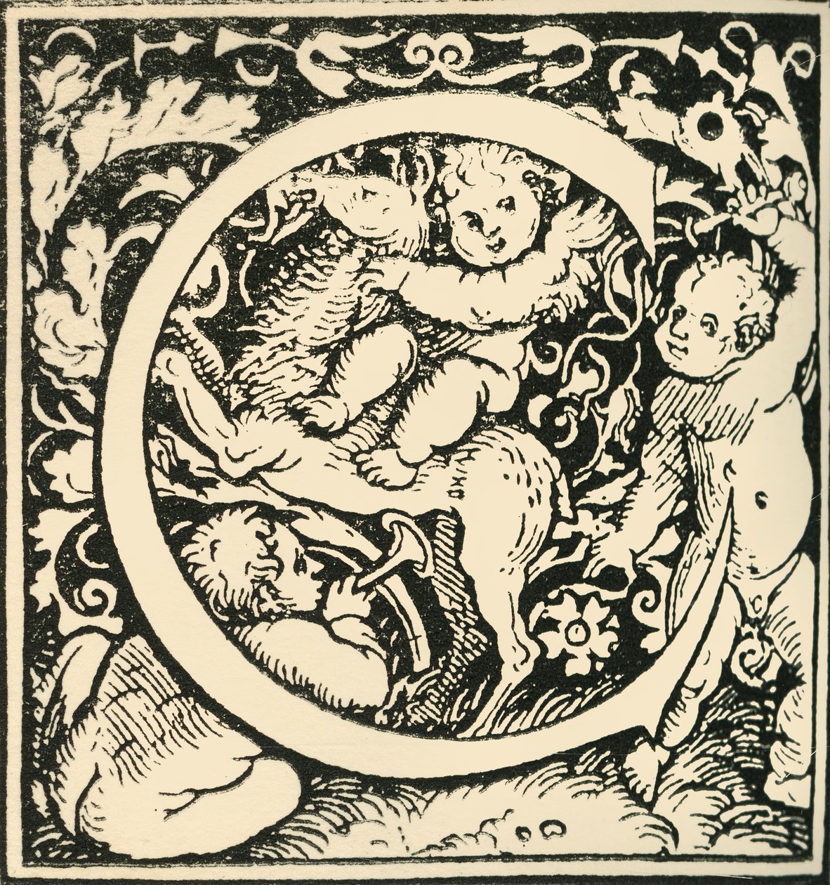 C - Ett alfabet av Hans Weiditz, c1520-1521, 1908. av Hans Weiditz