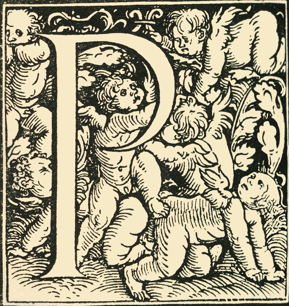 P - An Alphabet av Hans Weiditz, c1520-1521, 1908. av Hans Weiditz