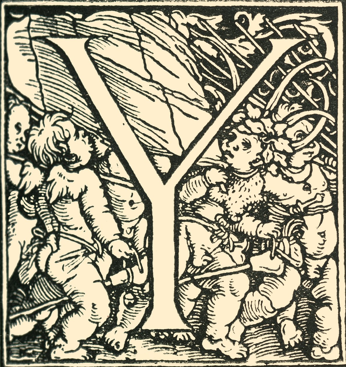 Y - An Alphabet av Hans Weiditz, c1520-1521, 1908. av Hans Weiditz