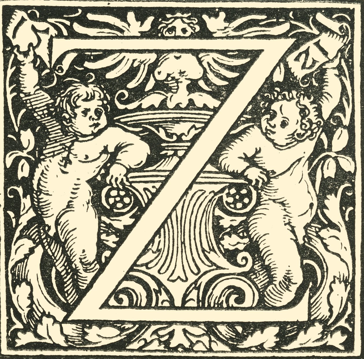 Z - Ett alfabet av Hans Weiditz, c1520-1521, 1908. av Hans Weiditz