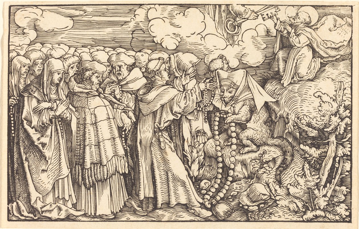 Allegori - Religiös lättsinne av Hans Weiditz, II