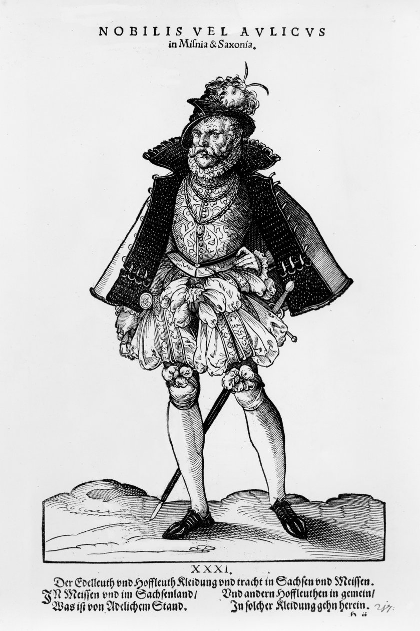 A Nobleman from Misnia und Saxonia, illustration från 