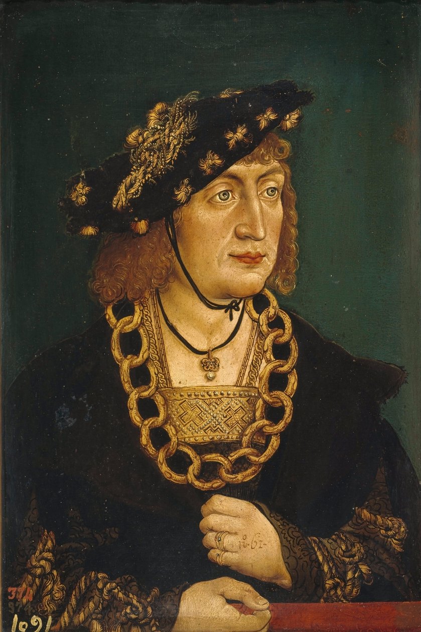 Porträtt av Fredrik III av Hans Wertinger