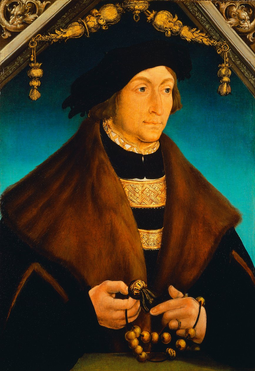 Porträtt av Pfalzgreven George av Wittelsbach, biskop av Speyer, av Hans Wertinger