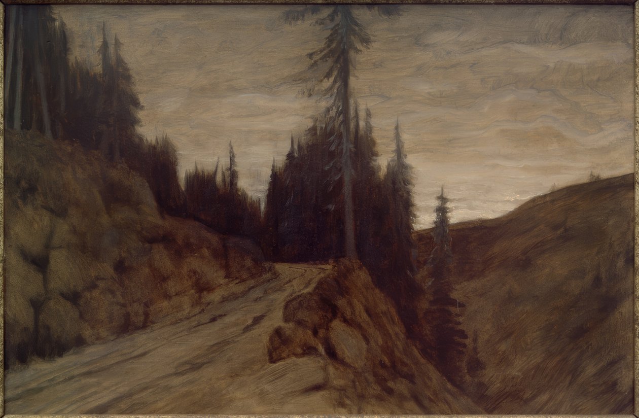 Granar i skymningen av Hans am Ende