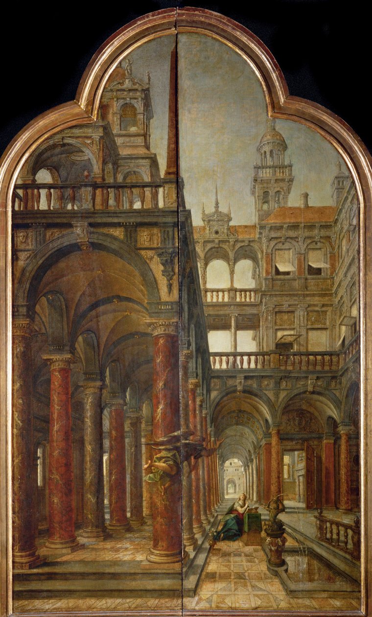 Bebådelse av Hans or Jan Vredeman de Vries