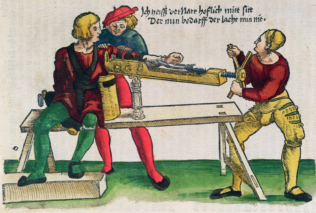 Apparat för att läka armfrakturer, illustration från 