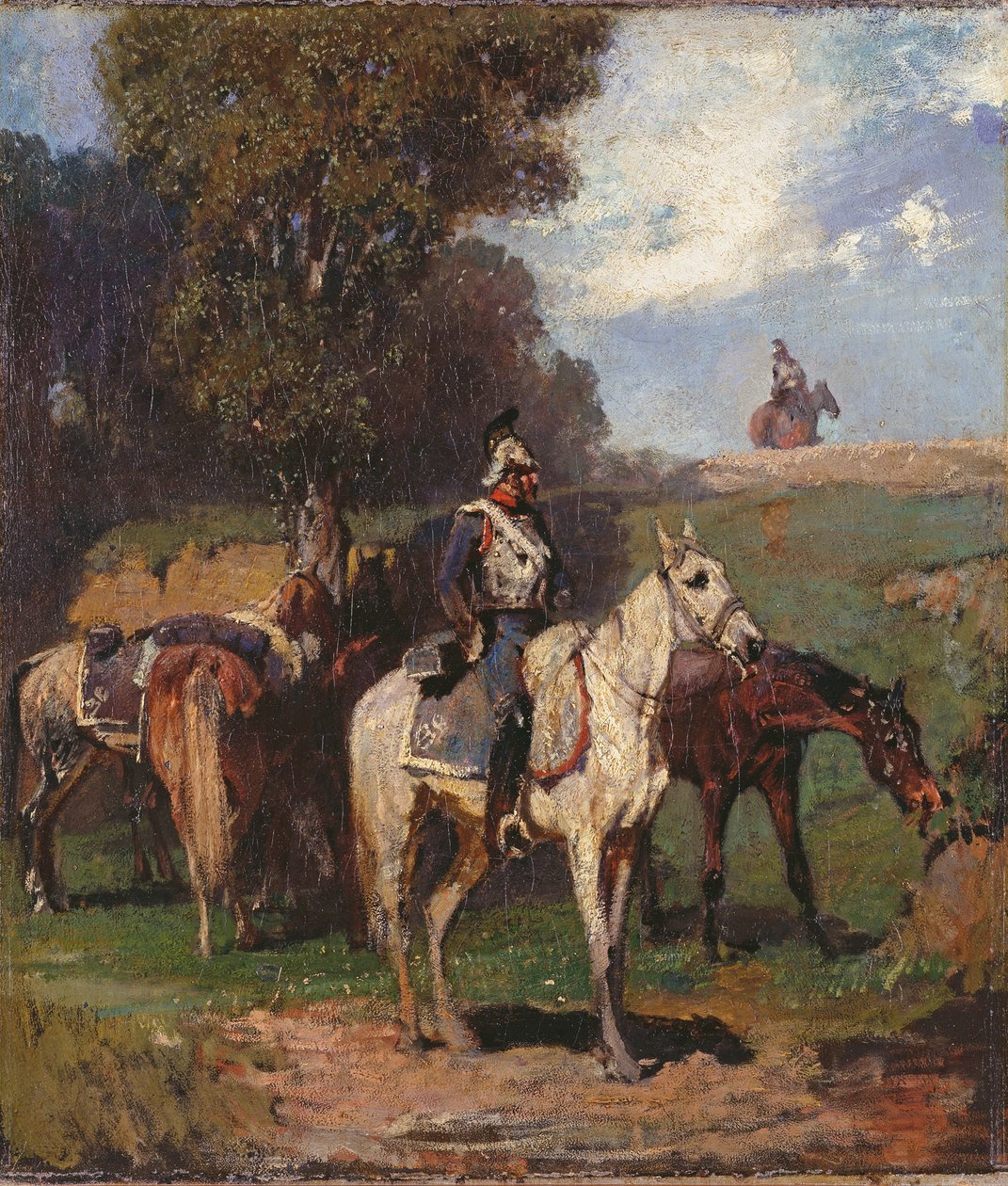 Vilande kyrassiärer av Hans von Marées