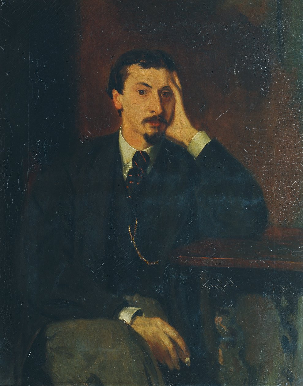 Poeten och filosofen Gotthard Oswald Marbach av Hans von Marées