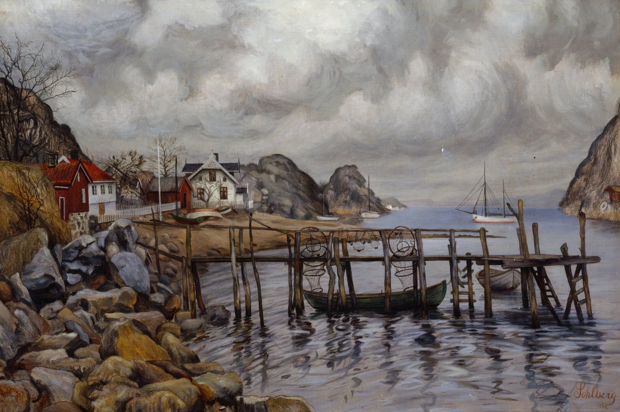 Från en hamn av Harald Oscar Sohlberg