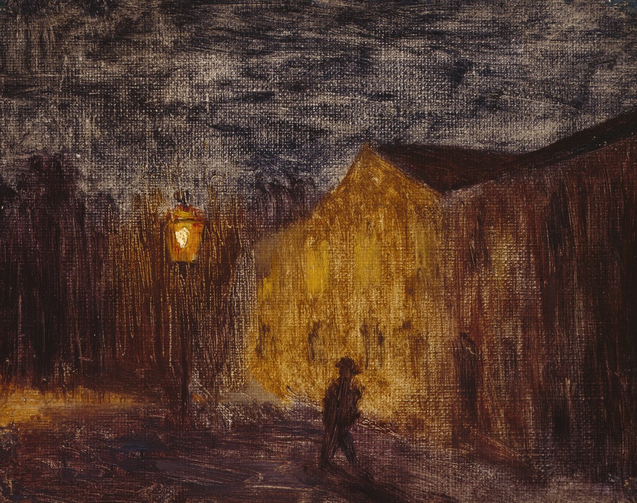 Lyktan (lampan) 1894 (olja på duk) av Harald Oscar Sohlberg