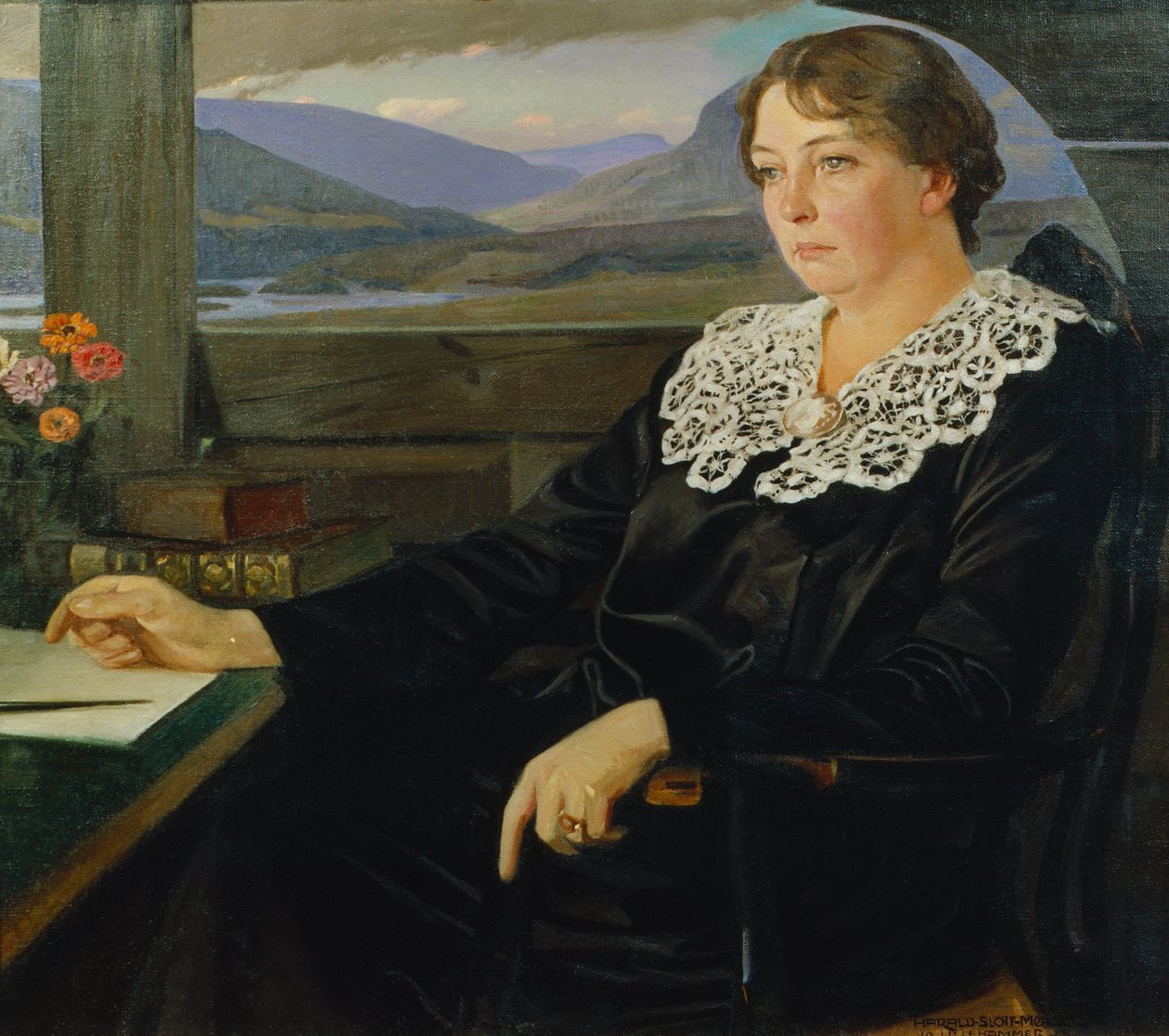 Författare Sigrid Undset av Harald Slott Moller