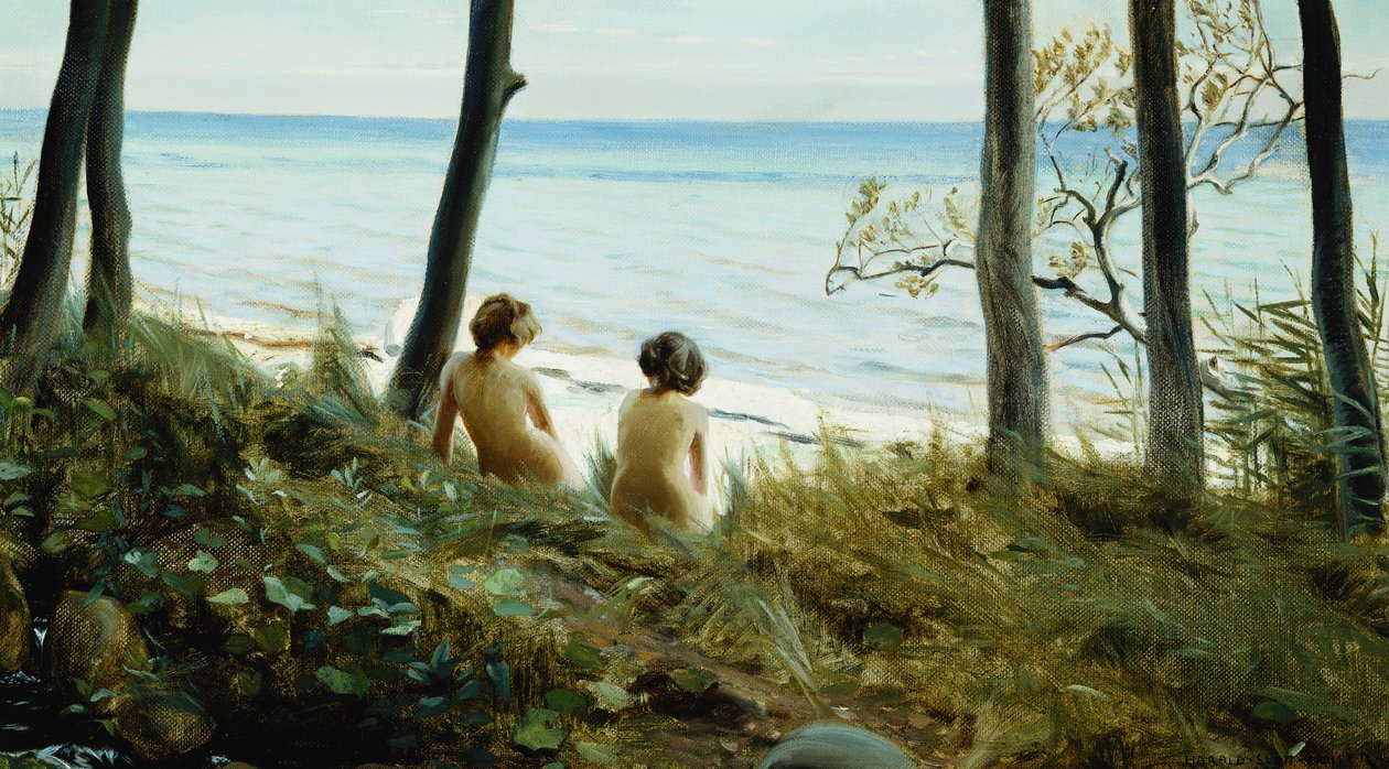 På stranden av Harald Slott Moller