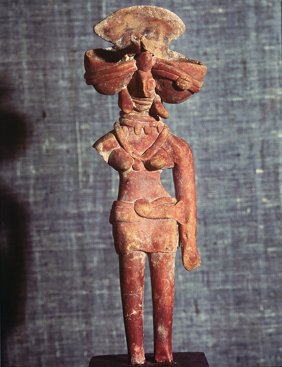 Figur av en modergudinna, från Mohenjo-Daro, Indusdalen, Pakistan, 3000-1500 f.Kr. av Harappan