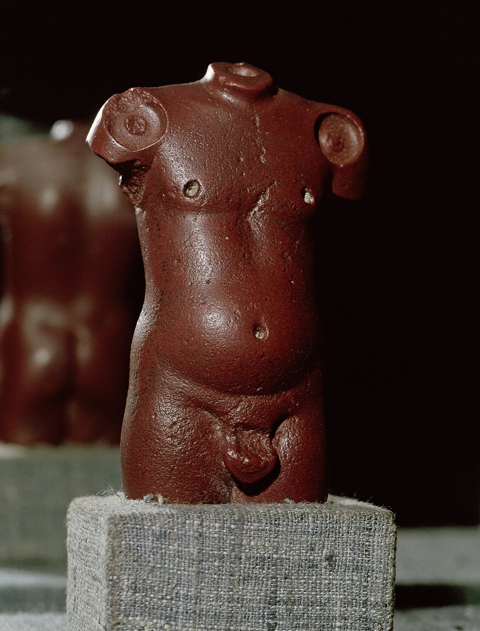 Maskulin överkropp, från Mohenjo-Daro, Indusdalen, Pakistan, 3000-1500 f.Kr. av Harappan