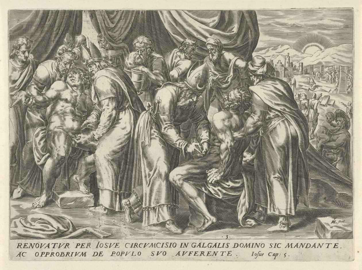 Omskärelse av israeliterna The History of Joshua (serietitel) av Harmen Jansz Muller