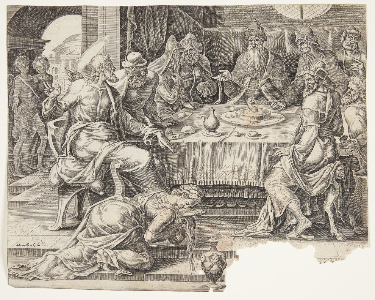 Saliga är de som hungrar och törstar efter rättfärdighet. Presentationen i templet av Harmen Jansz. Muller