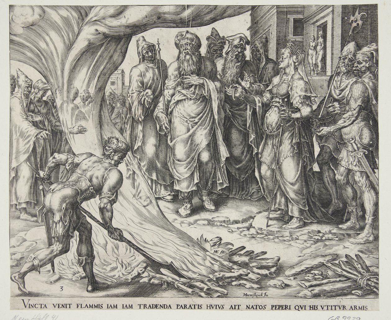Tamar fördes till avrättning och visade Judas löfte av Harmen Jansz. Muller