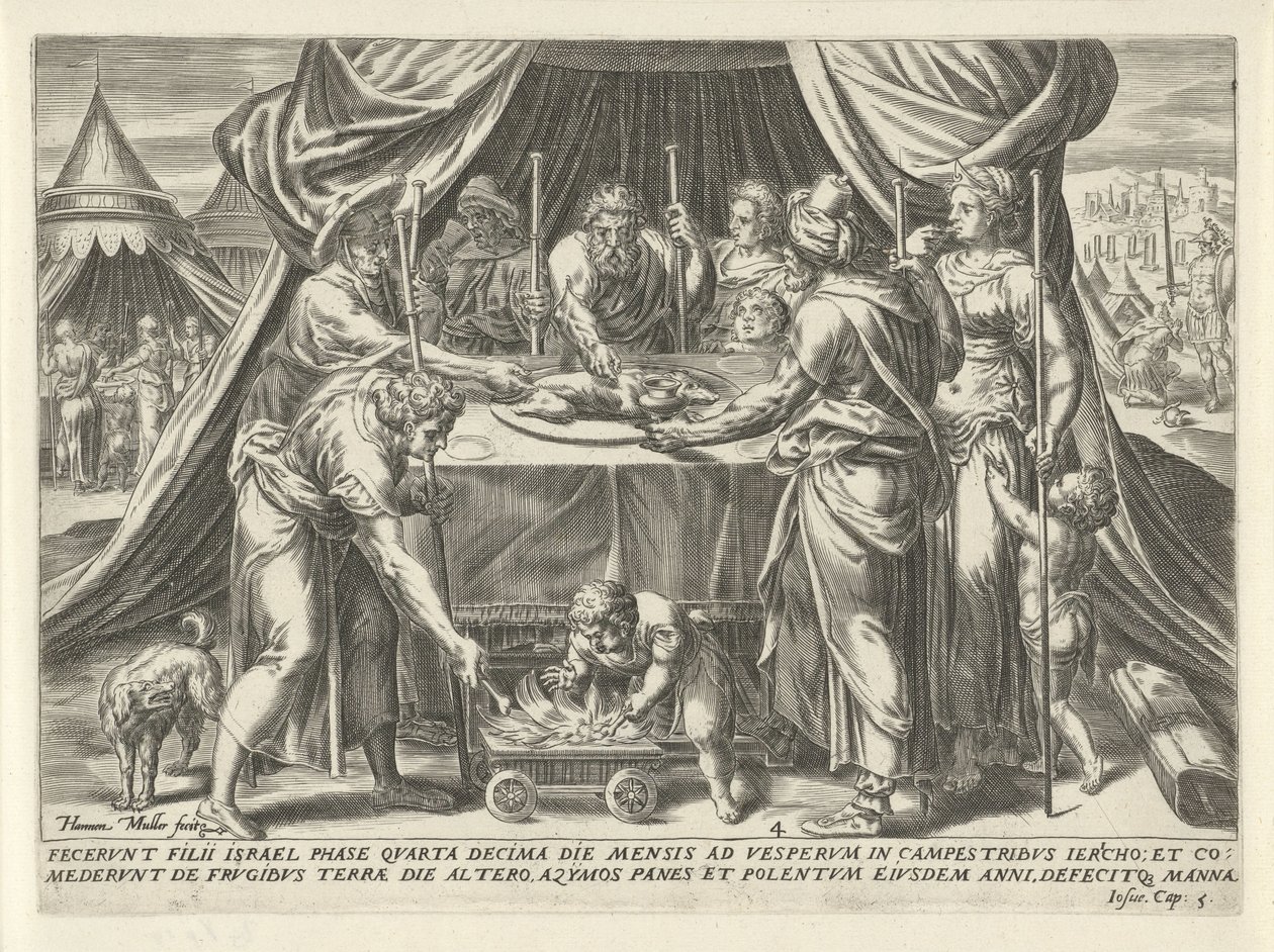Firandet av påsken i det utlovade landet The History of Joshua (serietitel) av Harmen Jansz Muller
