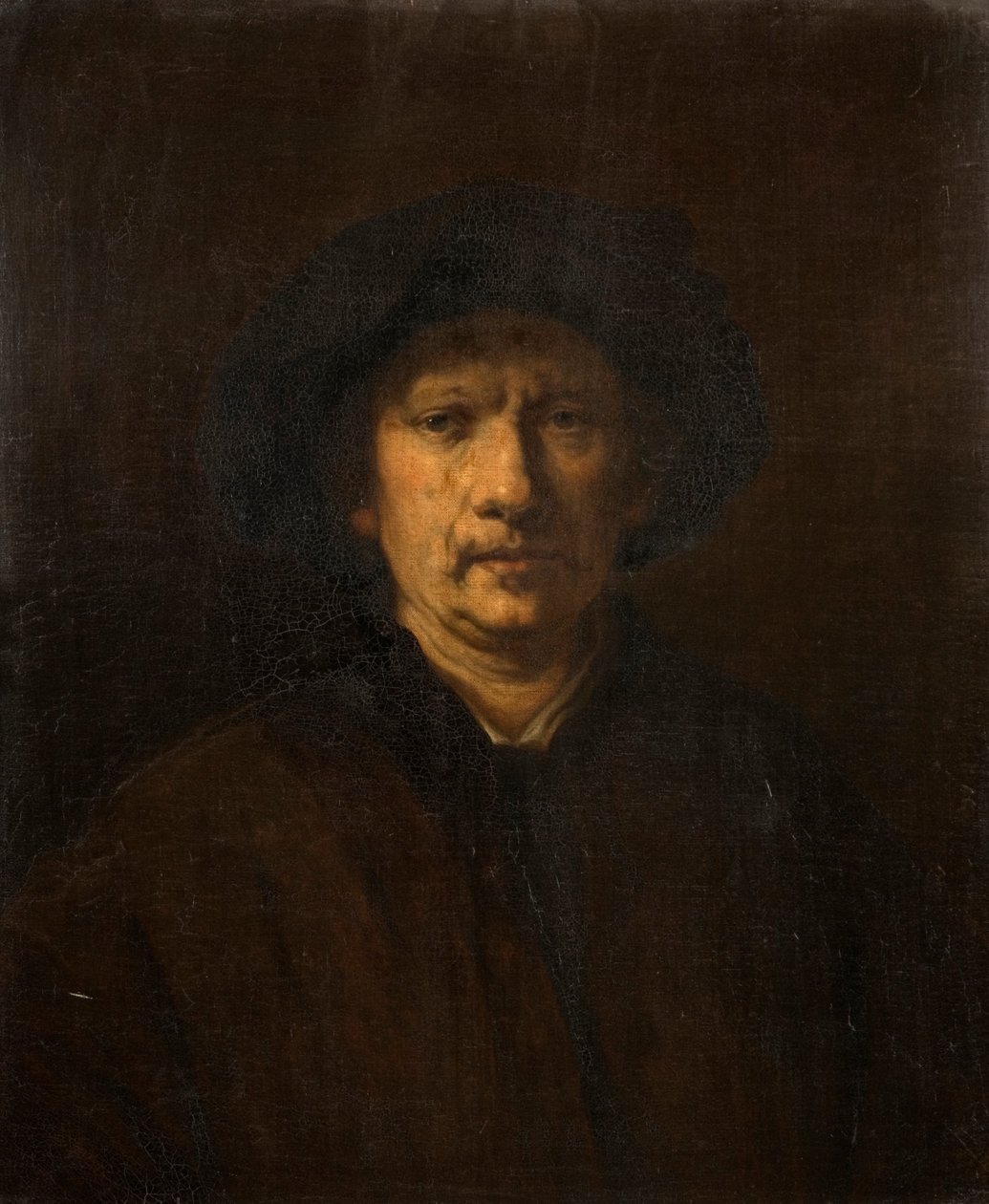 Kopia av ett självporträtt, 1800-talet av Rembrandt van Rijn