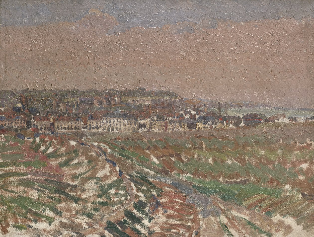 Dieppe från väst, 1910 - 1911 av Harold Gilman