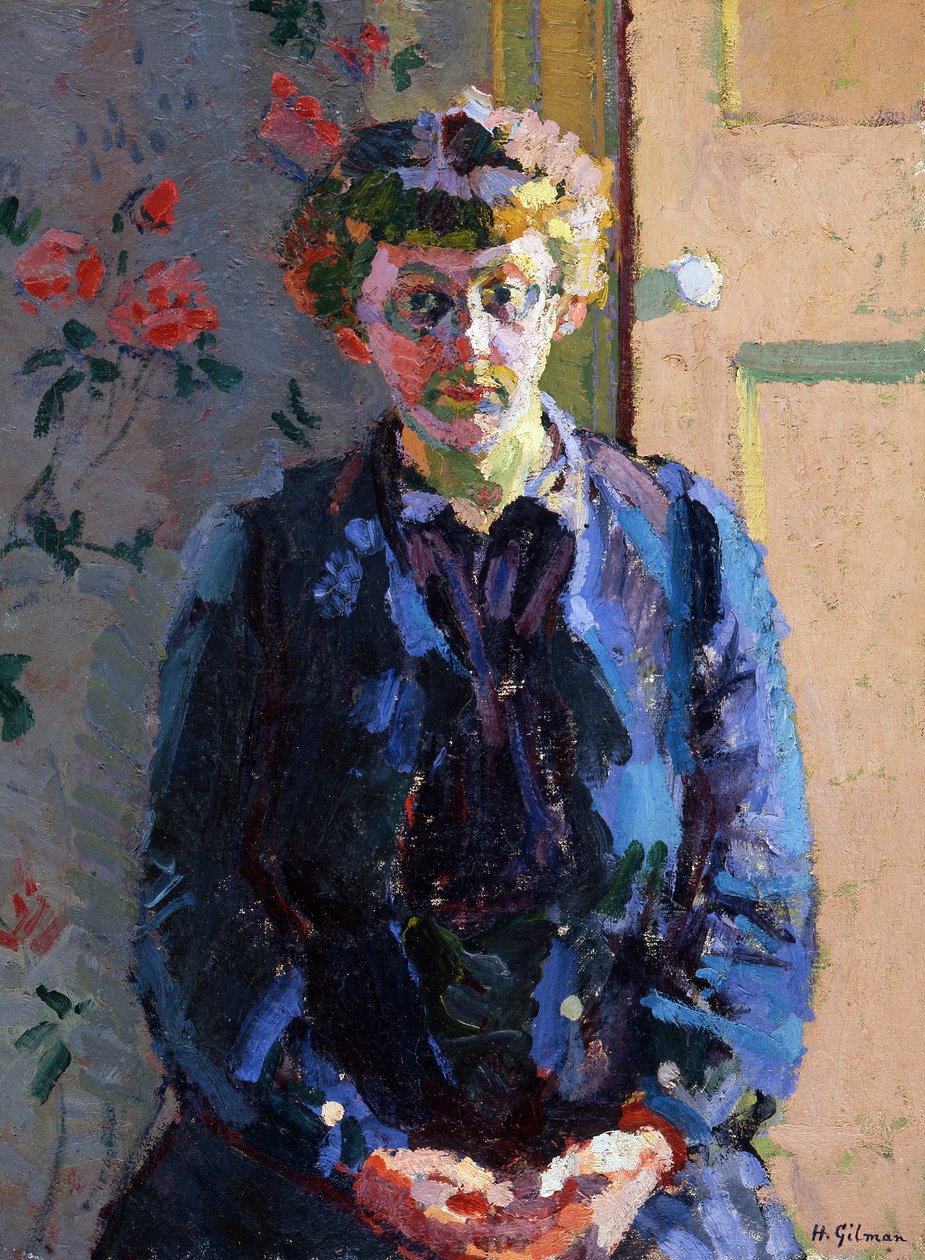 Porträtt av Sylvia Gosse, 1912 av Harold Gilman